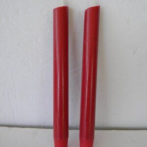 NEW  Luminara Flameless Set of 2 Coordinating Tapers RED